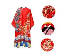 FRCOLOR Dragon Robe Hair Cutting Cape Large Chinese Style Hairdressing Cape For Salon Comfortable Stylist For Men And Women Decorative Bright Pattern Practical Barber Use
