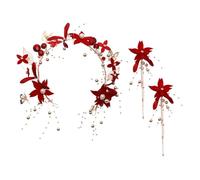 FRCOLOR Elegante Juego de Diademas con Decoraciones para Bodas Aretes de Flores Reutilizables Tocado de Novia para Mujer