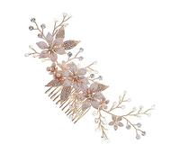 FRCOLOR Elegante Peine de Aleación para El Cabello Exquisito Peine de Novia Accesorio Novedoso para El Cabello para Decoraciones de Fiestas de Bodas