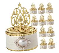 FRCOLOR Elegantes Cajas de para Bodas 12 Unidades Cajas de Dulces Porta Dijes Decorativos