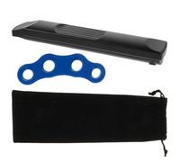 FRCOLOR Entrenador de Escalas de Guitarra Portátil para Principiantes Juego con Guitarra de Bolsillo de 6 Trastes y Estirador de Dedos Azul Mediano Curvado Herramienta Práctica para
