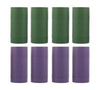 FRCOLOR Envases de Tubo Desodorante Giratorios 40g 8 Unidades Plástico Duradero Colores Púrpura y Verde para Recarga Cosmética y Cuidado Personal Viaje