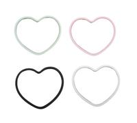 FRCOLOR Espejos Compactos De Maquillaje Portátil Corazón Pequeño 4 Unidades Mini Tamaño Bolso Femenino Uso Diario Viaje