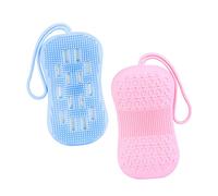 FRCOLOR Esponja Silicona Cuerpo 2 Uds Cepillo Corporal Esponja De Baño Infantil Esponja De Ducha De Lufa Esponja De Limpieza De Espalda Champú Infantil Cuerpo Pulpa De Madera Algodón