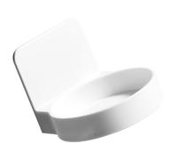 FRCOLOR Estante de Almacenamiento para Baño sin Taladro Ventosa, Diseño Simple en Abs Blanco, Ahorra Espacio y Es Conveniente para Organizar Accesorios de Baño