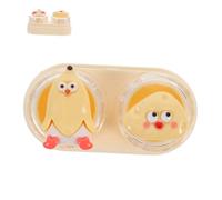 FRCOLOR Estuche para Lentes De Contacto De Viaje con Diseño De Dibujos Animados con Pinzas y Aplicador Organizador Diario De Plástico para Trabajo Estudio y Uso Diario