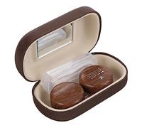 FRCOLOR Estuche para Lentes De Contacto Prueba De Fugas Organizador De Lentes Contenedor para De Contacto para Viajes Cierre Hermético Material De Diseño Compacto