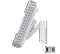 FRCOLOR Estuche para Teléfono Plegable Soporte Giratorio y Pantalla Táctil, Montaje sin Taladro para Ducha y Baño, Funda Antivaho Ajuste Telescópico para Uso en Cocina y Bañera (Color