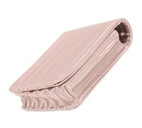 FRCOLOR Estuche Pequeño para Pintalabios y Maquillaje con Espejo, Mini Bolsa Portátil de Silicona Rosa para Mujer, Adecuado para Viaje y Uso Diario, Compacto Cierre Seguro