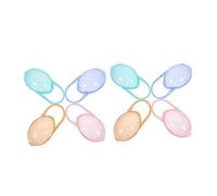 FRCOLOR Estuche Porta Chupetes Compacto Para Ñiño Portátil y Resistente Caja De Chupetes De Plástico Multicolor En Viaje y Bolsa De Pañales (8 Piezas)