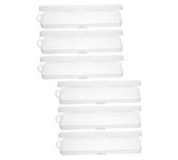 FRCOLOR Estuche Portátil en Material PP de 6 Piezas Protege Cerdas y Mantiene Limpio para Cepillos de Dientes y Brochas de Maquillaje Adecuado para Viaje y Camping