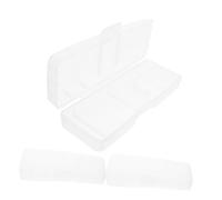 FRCOLOR Estuche Transparente para Herramientas de Afeitado 3 Piezas Compacto Portátil para Viaje Compatible Maquinillas Manuales Clásicas y Modernas