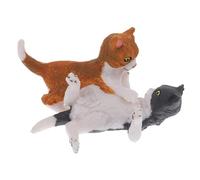 FRCOLOR Figurita de Gato Juguetón para Jardín Adorno Decorativo de Micro Paisaje Estatua de Gatito Detallada y para Decoración de Hogar y Patio