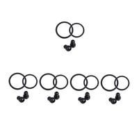 FRCOLOR Fonendoscopio Recambio 10 Juegos Accesorios Para Estetoscopios Campana Enchufe De Oído Earbuds Punta Del Reemplazo De La Punta Del Oído Del Ecoscopio De Polivinilo Black