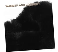 FRCOLOR Forro Interior de Peluche Grueso Desmontable para Zapatos y Botas Invierno Cálido Transpirable con Pompón Negro Protección contra Viento y Fácil Lavado