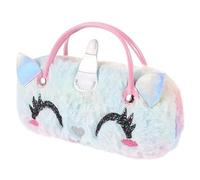 FRCOLOR Funda De Gafas De Unicornio De Peluche Estuche Portátil para Gafas Soporte para Niñas con Protección Efectiva y Diseño Único