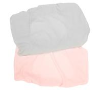 FRCOLOR Funda para Cambiador De Pañales 2 Piezas De Tela De Algodón Lavable, Sábana Elástica para Ñiño Unisex, Compatible Mayoría De Cambiadores