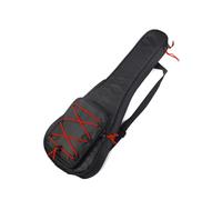 FRCOLOR Funda para Guitarra de Roja con Cuerda Trenzada Mochila Acolchada de Oxford Resistente Protección Completa contra Arañazos con Bolsillos y Correas Ajustables para Viaje y Uso