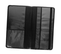 FRCOLOR Funda Pasaporte de Viaje de PU Cuero Cartera Portátil Multiusos para Tarjetas y Documentos Organizador Ligero y Compacto para Mujer y Hombre Negro