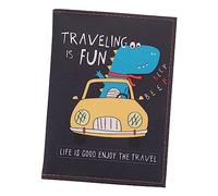 FRCOLOR Funda Pasaporte Mr Wonderful Funda para Pasaporte Viaje Organizador De Tarjetas PU Robusto