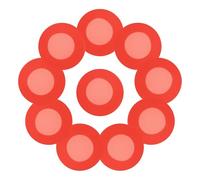 FRCOLOR Funda Protectora de Silicona para Cabeza de Estetoscopio 10 Unidades Color Rojo Accesorio Adecuado para Hospitales y Clínicas Protección Resistente y Segura para Cabezal de