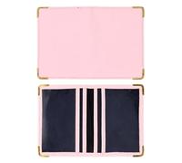 FRCOLOR Funda Protectora Práctico y Resistente para Tarjetas de Crédito y Débito Rosa Diseño de Múltiples Compartimentos de PU para Escuela y Compras