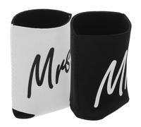 FRCOLOR Fundas para Latas de Bebida Neopreno Sr y Sra., Enfriadores para Latas de Cerveza y Refrescos, Reutilizables para Bodas y Fiestas, Ligeros y Portátiles para Viajes