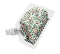 FRCOLOR Gel de Maquillaje de Carnaval Purpurina Gruesa Gel Brillante Cuerpo Rostro y Cabello Maquillaje Lentejuelas para Fiestas de Mardi Gras y Navidad