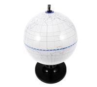 FRCOLOR Globo Terráqueo DIY para Pintar en Blanco 14,2 Cm, Globo Educativo Borrable para Manualidades Decorativas y Enseñanza de Geografía, Modelo Multifunción