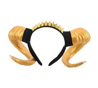 FRCOLOR Goat Horns Headband Punk Gothic Sheep Horns Costume Accessory Comfortable Lightweight Animal Headdress For Halloween Cosplay Party