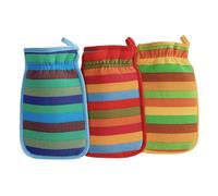 FRCOLOR Guantes De Baño Exfoliantes Guantes De Limpieza Corporal Profunda Suaves Y Ásperos Para Brazos Y Espalda