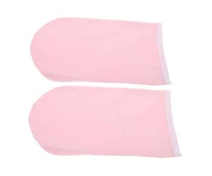 FRCOLOR Guantes de Parafina Cuidado de Manos Rosa, de Tejido Ligero y Múltiples Usos, Pack de 2 Piezas para Tratamientos de Spa y Belleza Profesional