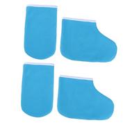 FRCOLOR Guantes y Calcetines De Terapia De Parafina Para Manos y Pies, Talla Única, Mantenimiento Térmico, Hidratación Máxima, Uso Salones y Hogar, Color Azul Oscuro