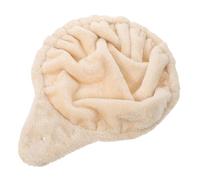 FRCOLOR Hamaca para Gatos de Felpa 33 CM Color Crema Accesorio de Reemplazo para Camas Colgantes de Árbol para Gatos Pequeños Cama Cómoda para Siesta y Muebles para Mascotas