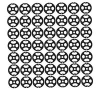 FRCOLOR Hebillas de Ajuste de Banda Elástica para Cojines de Coche y Silla, 100 Piezas Negras de Abs 6.8 Cm, Alta Resistencia y Buena Flexibilidad para Uso en Interiores