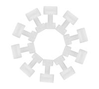 FRCOLOR Hebillas de Molde para Macetas de Hormigón 35 Piezas de Plástico Blanco, Diseño Práctico y Aplicación Multifuncional para Hacer Macetas Decorativas