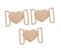 FRCOLOR Hebillas Decorativas de Aleación de Zinc para Cinturones Mujer, Accesorios Metálicos Elegantes, Ajuste y Decoración para Ropa y Abrigos, 3 Piezas Doradas, Uso Cotidiano
