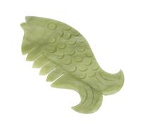 FRCOLOR Herramienta para Suavizar El Rostro Gua Sha de Jade Elaborada a Mano de Forma Exquisita para Puntos Manuales