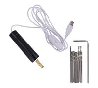 FRCOLOR Herramienta Rotativa Profesional Mini Taladro Eléctrico de Mano Inalámbrico para Manualidades de Acero Carga USB y Trabajos en Metales y Piedra