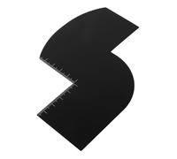 FRCOLOR Herramientas De Peluquería Tarjeta De Barbero Con Medidas Plantilla Para Barba y Línea Del Cabello Guía Para Corte De Bigotes Herramienta Para Bordes De Diseño De Pelo