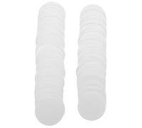 FRCOLOR Hojas Absorbentes de Humedad de Fibra Vegetal 100 Pcs, Discos Desecantes Redondos 5 Cm Película Transparente, Absorbente para Almacenamiento de Alimentos y Arroz Hogar