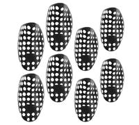 FRCOLOR Hormas de Plástico Negro Diseño Hueco para Zapatos, 4 Pares, Soporte Ventilado para Evitar Arrugas y Colapsos, Ideales para Cambios Estacionales y Mudanzas