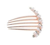 FRCOLOR Horquilla De Perlas De De Imitación Elegantes Horquillas Chinas Para El Cabello Peines Decorativos Para El Cabello Accesorios Para El Cabello Para La Novia Resina