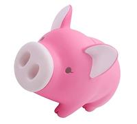 FRCOLOR Hucha Cerdito PVC Vinilo Decorativa para Escritorio Alcancía para Monedas y Billetes Regalo Cumpleaños y Diario Rosa