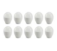 FRCOLOR Hueveras para Horno Microondas 10 Piezas de Pp Ligeras y Seguras para Cocinar Huevos al Vapor en Casa o Restaurante (color Claro)
