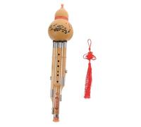 FRCOLOR Hulusi de Bambú Chino Tono Puro y Suaveza, Fácil de Tocar, Material Sintético, Clave C, para Principiantes y Amantes Música Elegante Apariencia Estilo Aleatorio