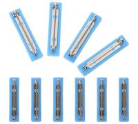 FRCOLOR Imperdibles de Barra Autoadhesivos 10 Piezas Doble Adhesivo y Base de Espuma Azul, Pasador de Seguridad para Etiquetas de Nombre, Pin para Identificación en Oficinas, Escuelas