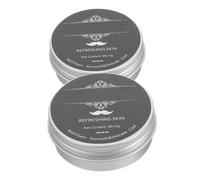 FRCOLOR Jabón de Afeitar para Hombres Portátil Limpieza Profunda, 2 Piezas Aceite Esencial de Adecuado para Viajes y Cuidado Facial Masculino