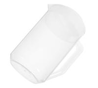 FRCOLOR Jarra de Plástico Transparente con Tapa de Color Claro, Capacidad 4000 Ml, con Escala Graduada para Bebidas Frías, Jugos y Té Helado, Adecuado para Uso en Oficina y Hogar