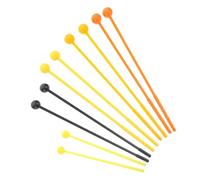 FRCOLOR Juego de 10 Baquetas de Plástico para Xilófono y Batería, Mazos en Colores Variados y Tamaños Grandes y Pequeños, Ideales para Educación Musical y Ensayos
